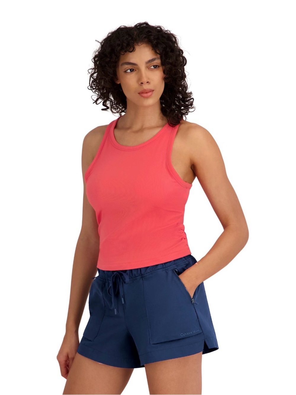 Outdoor Voices Racerback Ribbed Tank Top